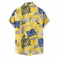 thumbnail image 3 of Eltusu Men's Hawaiian Shirts, Short Sleeve Holiday Button Down Lapel Collar Summer Beach Shirts Multicolor Size M, 3 of 4