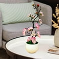 thumbnail image 1 of facefd Fake Plant Potted Arrangement Artificial Potted Flowers for Home Decorations Pink, 1 of 8