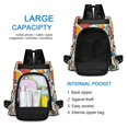 thumbnail image 6 of FORMRS Women's Travel Backpack Purse Anti-Theft Hidden Pockets Casual Shoulder Bag, Vibrant Japanese Flowers, 6 of 7