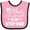 Pink and Black, variant on Inktastic My Best Friend is My Step Dad with Hearts Boys or Girls Baby Bib