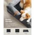 thumbnail image 4 of Feandrea Cama Ortopédica para Perros, Sofá, Cama para Mascotas, Funda Extraíble y Lavable, 91 x 71 x 20 cm, Gris Oscuro, 4 of 5