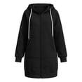 thumbnail image 5 of Zip Up Hoodie for Women Oversized Long Sleeve Sweatshirt Casual Fall Winter 2026 Track Jacket with Pocket, 5 of 5