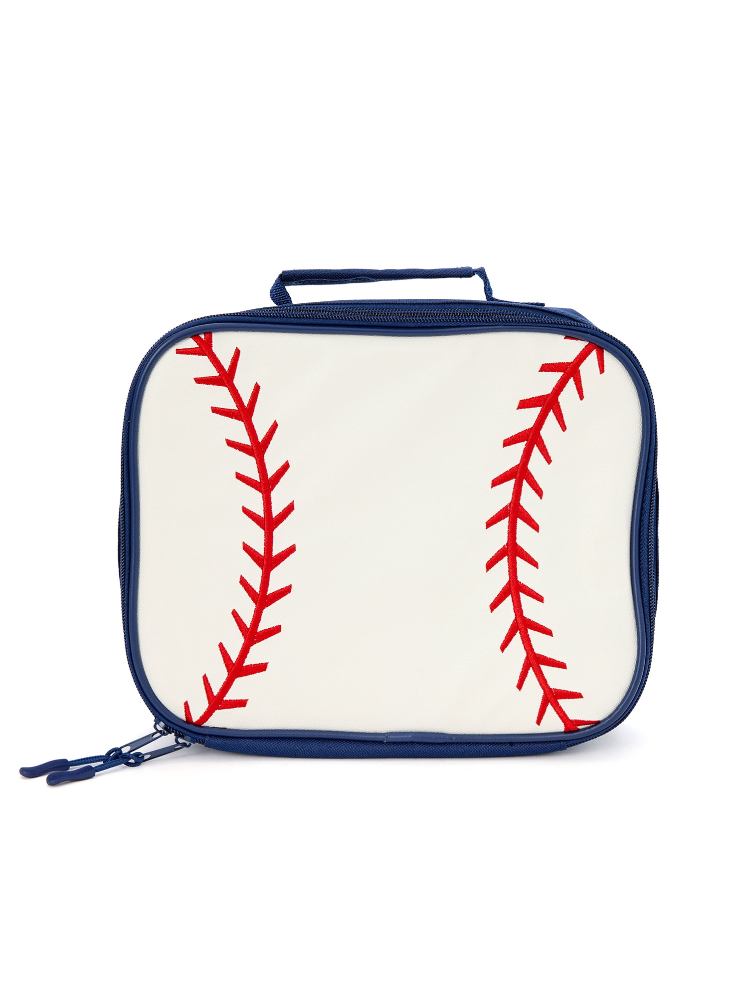 Schoolyard Vibes 17" Boys' 3-Piece Baseball Backpack Set with Headphones & Lunch Box, White