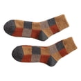 thumbnail image 1 of Minnieouse 1 par de calcetines de otoño para hombre con patrón a cuadros, calcetines de tubo medio para eventos de fiesta, calcetín de diseño Medias Amarillo Minnieouse AP013104-02, 1 of 1
