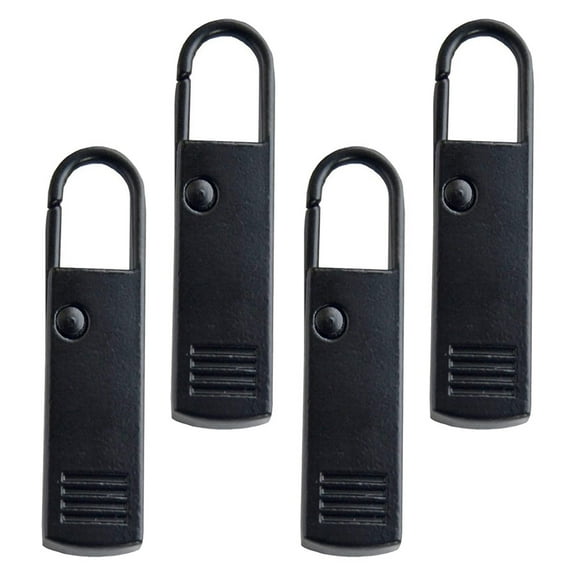 FRCOLOR 4 Pcs Zippers Suitcases Shoes Clothing Accessories Travel 3.8x1.1cm Black