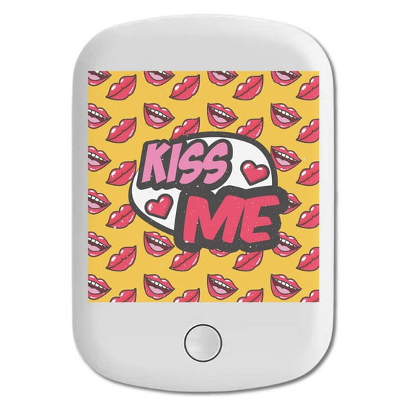 DistinctInk Magnetic Battery Pack, 5000 mAh Wireless Portable Charger with USB-C Cable, Compatible with MagSafe iPhone 14 / 13 / 12 Series - Kiss Me