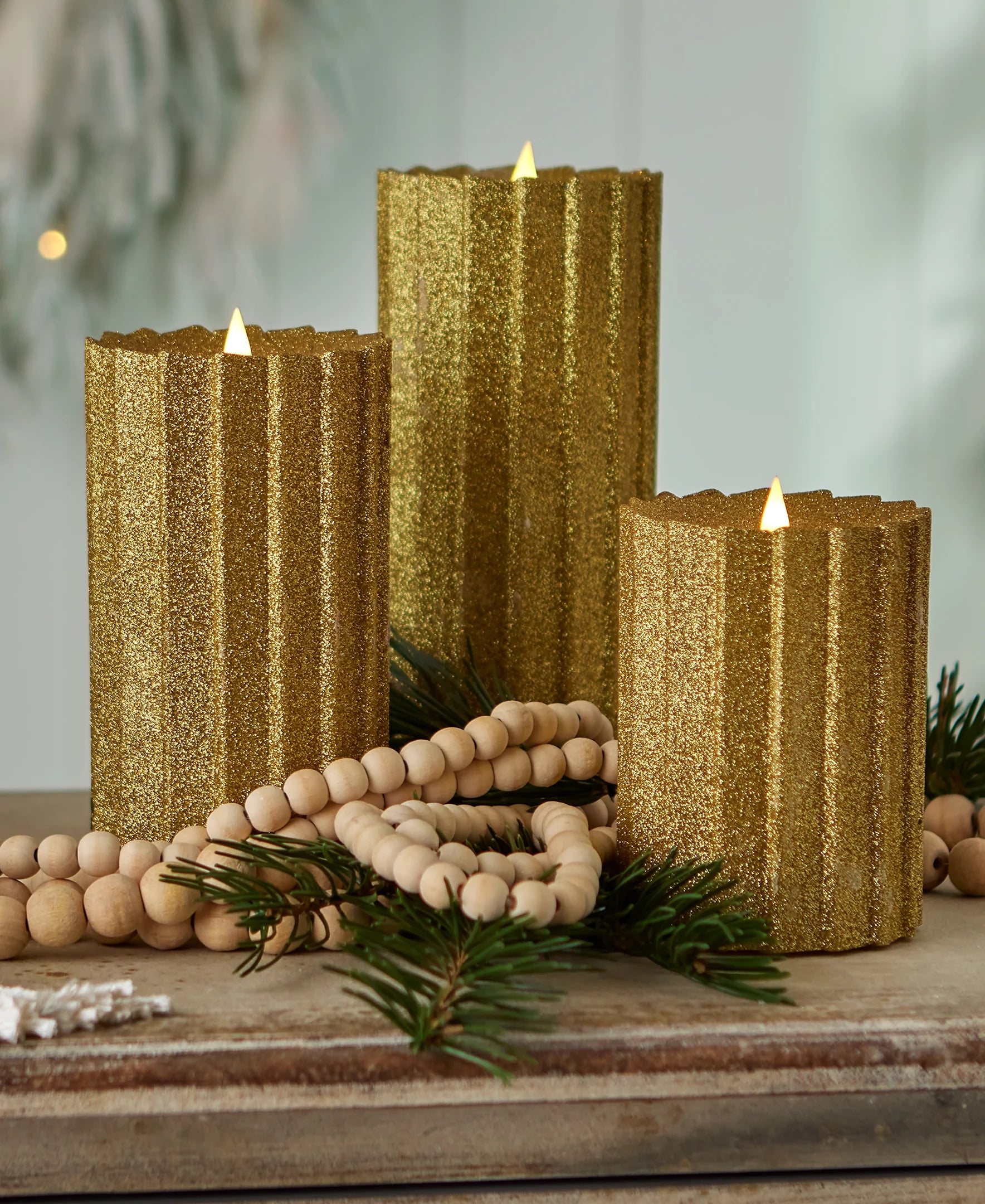 Seasonal LLC 5" x 11" Paraffin Realistic Adjustable Brightness LED White Flameless Pillar Candle