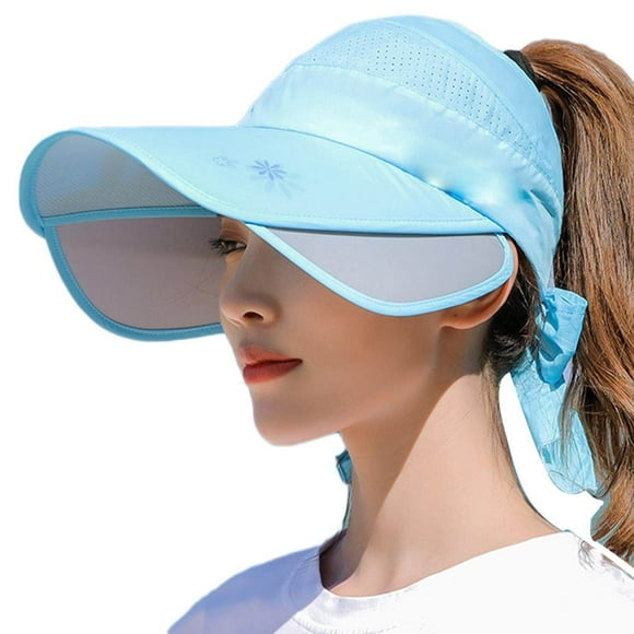 Xingzhi Women Retractable for Visor Hat Summer Sun Riding Outdoor Sport Cap Sun Hat Woman Beach Hat No.3