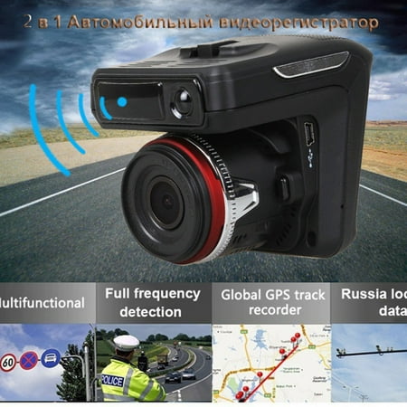 Outtop 2in1 HD 1080P Car DVR Detector Camera Video Recorder Dash Cam