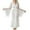 White, variant on Kaemgyyd Women's Long Bridal Robes Mesh See Through Fuzzy Trim Bathrobe Elegant Lace V Neck Belted Wedding Party Nightgown Loungewear