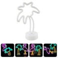 thumbnail image 4 of Luz de escritorio de luz nocturna de estilo nórdico Luz de neón de palma de coco sin batería, 4 of 5