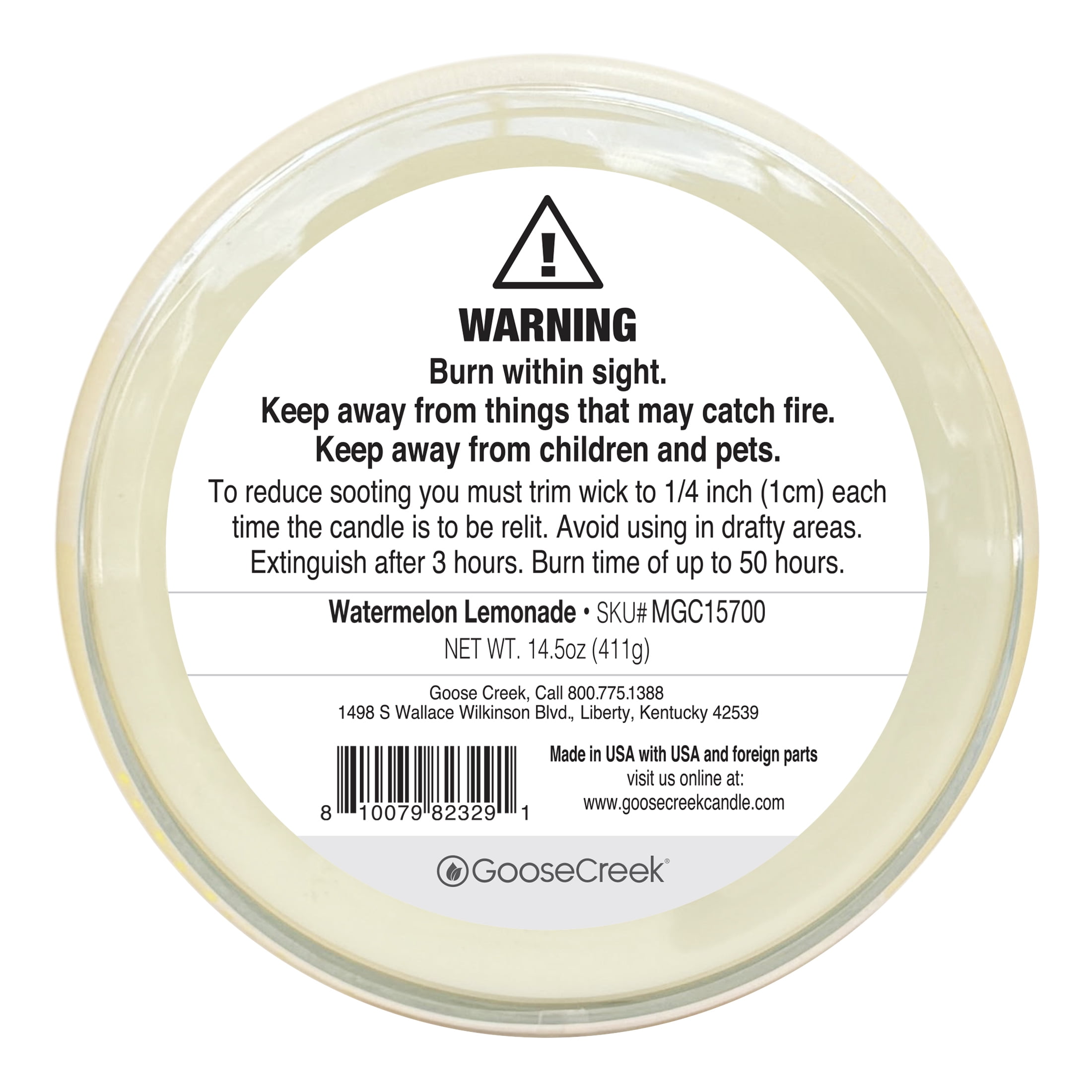 (4 pack) Goose Creek 3-Wick Watermelon Lemonade Scented Jar Candle, 14.5oz.