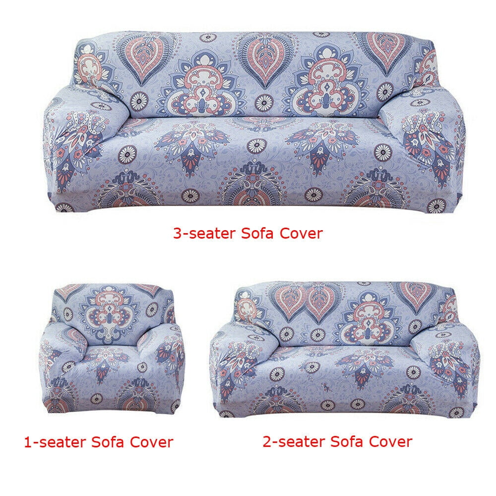 Printing Stretch Sofa Cover, Elastic Couch Slipcover For 1 2 3 4 Seater