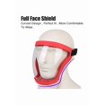 thumbnail image 2 of Enhanced Red Safety Face Shield - Ultra-Clear Anti-Splash & Anti-Dust Protection for Labor Work, Cycling & Daily Use, High-Definition Transparency Ensures Clear Visibility, Comfortable Design for, 2 of 7