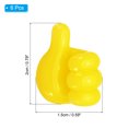 thumbnail image 2 of 6 Pcs Cord Holders Cable Clips Nightstand Wire Organizer Desk Yellow, 2 of 6
