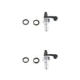 thumbnail image 1 of relayinert Motorcycle Brake Caliper Banjo Bleed /Screw 25mm Fine Thread Enhanced Performance Silver M10 2Set, 1 of 6