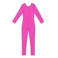 thumbnail image 6 of Jizyo Kids Girls Boys Full Body Unitard Zentai Costume Halloween One-Piece Gymnastics Leotard Catsuit Dancewear Jumpsuit Rose 5-6, 6 of 7