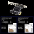 thumbnail image 4 of Tarjeta PCIe SATA III 4 puertos Adaptador 3.0 a PCI-E 1X 6 Gbps con soporte, 4 of 8