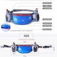 thumbnail image 4 of AONIJIE Running Hydration Belt with 2 Water Bottles, Bounce-Free Waist Pouch for Runners, 4 of 8