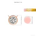 thumbnail image 5 of ANGARA Natural Bezel-Set Diamond Solitaire Necklace in 14K Rose Gold for Women (Size-5.1mm| Color-K| Clarity-I3) | April Birthstone, Anniversary, Jewelry Gift for Women | Natural Diamond Necklace, 5 of 10