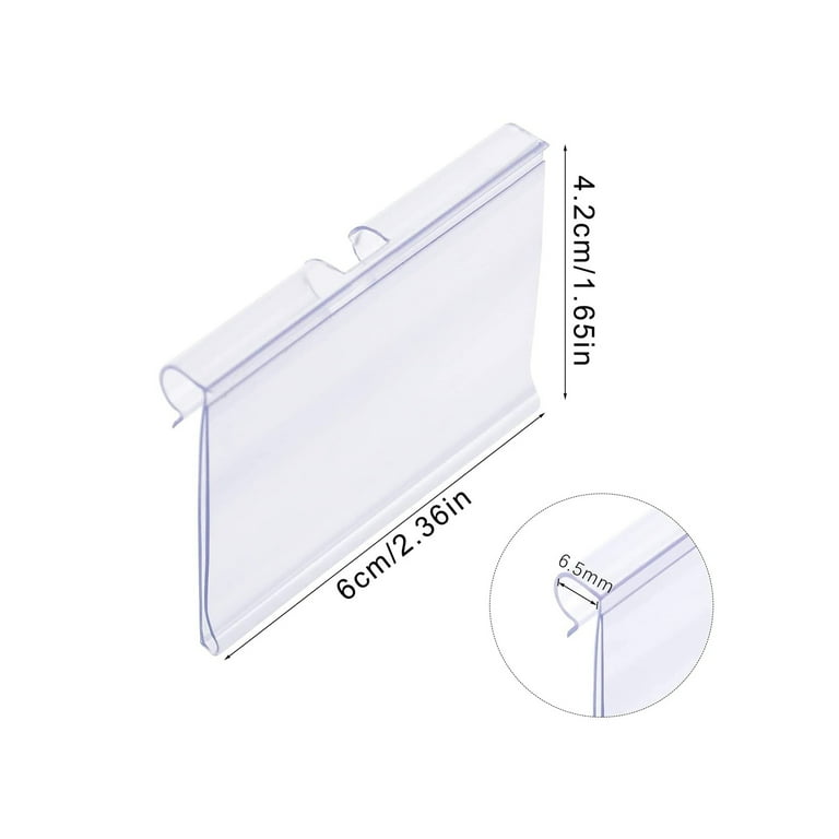 Sale On White Plastic Price Tag Holders w/ Adhesive