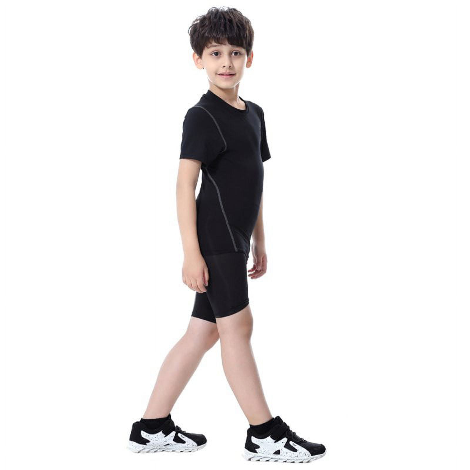 Hovershoes Youth Boys Compression Shorts,Spandex Athletic Kids