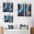 thumbnail image 4 of Designart "Icelandic Wonderland Wild Blue Lava River II" Meadow Wall Art Set Of 2 - Traditional Blue Canvas Set For Living Room Decor, 4 of 6