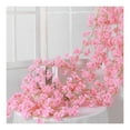 thumbnail image 3 of Flor De Seda Colgante Simulada, Guirnalda De Sakura Falsa Hecha A Mano, Decoración De Ratán De Flores Artificiales Para Bodas, Fiestas, Hogar, Jardín, Restaurantes, Balcón, 3 of 8