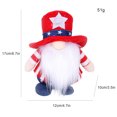thumbnail image 4 of ¡Precios Increíbles, Descuento Ya!, Muñeco del Día de la Independencia, sombrero de rayas y estrella, enano Rodolfo, anciano sin rostro, decoración Akmoler, 4 of 8