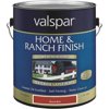 Valspar Exterior Latex Self Priming Flat Home And Ranch Finish, Ranch Red, 1 Gal.