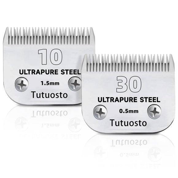 Recambio para aseo de mascotas Tutuosto de Clipper Blades (número 10 y número 30)