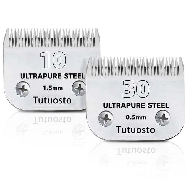 Recambio para aseo de mascotas Tutuosto de Clipper Blades (número 10 y número 30)