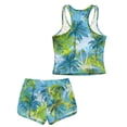 thumbnail image 7 of Psesaysky Green Palm Tree Tankini Swimsuits for Girls Modest Tank Tops with Shorts 2 Piece Bathing Suits for Teens Girl 6-15 Years, 7 of 7