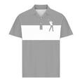 thumbnail image 3 of Men's Business Casual Polo Shirts Summer Moisture Wicking Short Sleeve Turndown Collar Shirts, 3 of 4