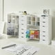 thumbnail image 5 of Set de 2 Organizadores de Escritorio Minimalistas LITEM | PVC Resistente con 6 Compartimentos y 3 Cajones | Color Blanco | Diseño Moderno y Funcional Blanco, 5 of 5