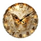 thumbnail image 1 of Reloj de pared grande, moderno y creativo en 2D, elegante, de madera, con mecanismo silencioso para el hogar. 20 centímetros, 1 of 9