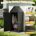 thumbnail image 7 of Outdoor Storage Shed, Waterproof Resin Garden Tool Shed, Heavy-Duty Weather-Resistant Cabinet for Patio, Backyard, or Garage, 7 of 7
