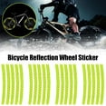 thumbnail image 4 of 20pcs Car Tire Rim Reflective Sticker Night Warning Strip Motorcycle Decals Auto Reflector Bike Wheel Hub Stickers F2A0, 4 of 8