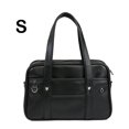 thumbnail image 4 of Minnieouse Bolso de mano informal japonés de moda de PU para trabajo y viaje bolso de escuela secundaria japonés de lona de cuero de PU Bolsas de mensajero y de hombro negro tamaño pequeño, 4 of 6