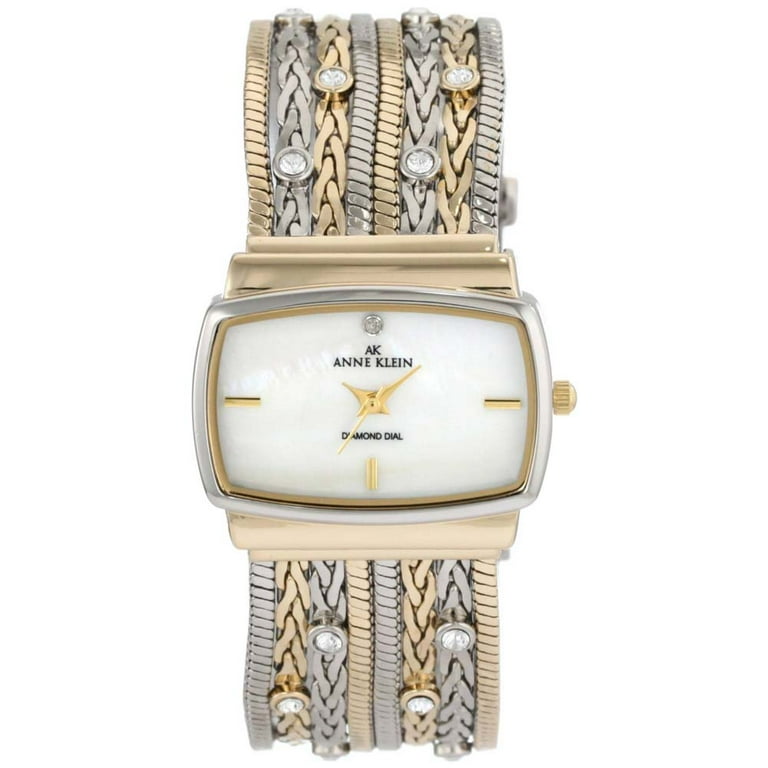 Anne Klein Women's 10-9271MPTT Mother of Pearl Diamond