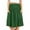 Green, variant on Npasoilc Skirts for Women Summer Trendy High Waisted Stretchy Wrinkled Waist Pleated Flowy Hem Solid Color Casual Knee-Length Skirt