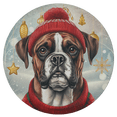 thumbnail image 2 of Lotusprinthandmade Merry Christmas Cute Boxer Spare Tire Cover Without Backup Camera Hole 6 Sizes (30 in.), 2 of 7