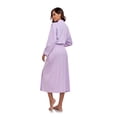 thumbnail image 5 of MAYFISH Women's 100% Cotton Robes Lightweight Kimono Long Soft Bathrobe for Women with Pockets(Purple,XL), 5 of 6