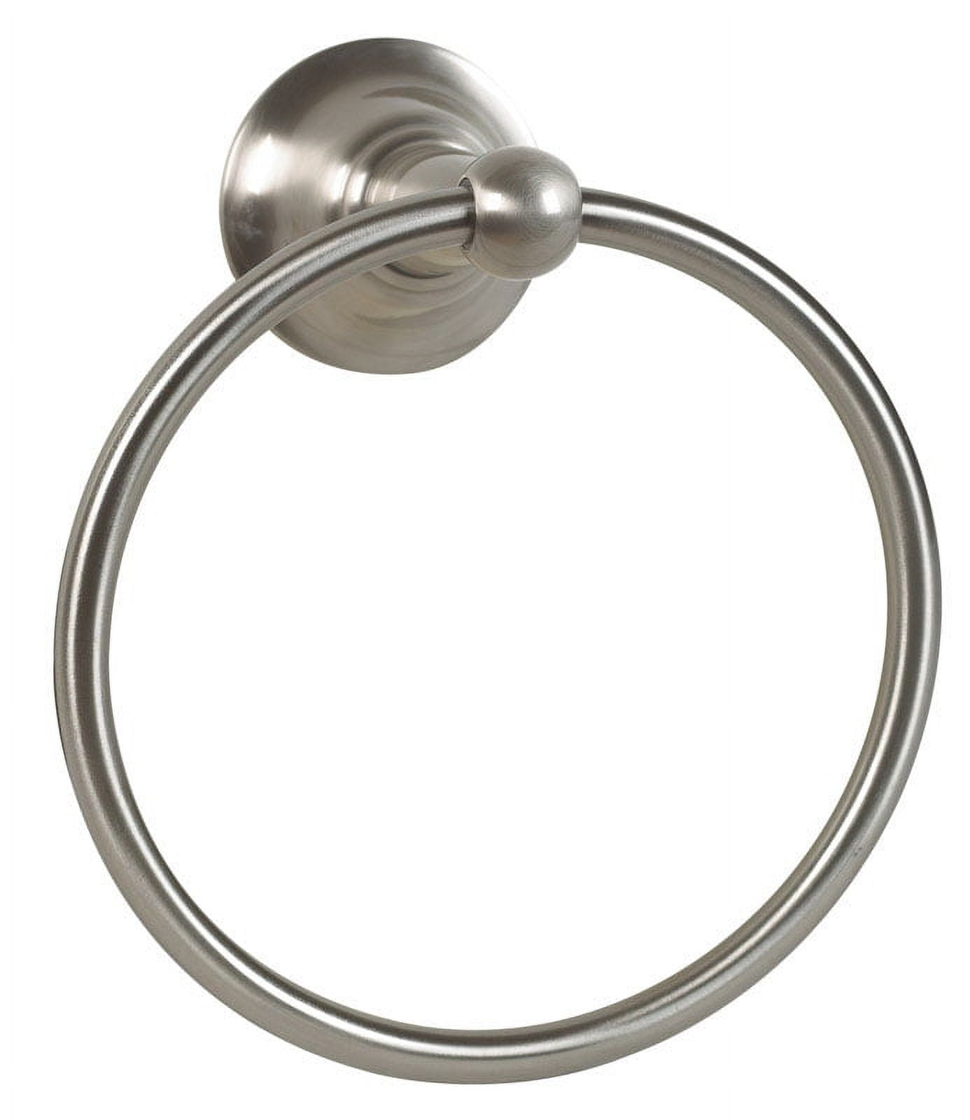 Moen DN6886BN Sage Single Post Bathroom Hand -タオルリング, Spot Resist Brushed Nickel Moen DN6886BN Sage Single Post Bathroom Hand Towel Ring, Spot