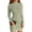 Mint Green, variant on Women's High-Neck Casual Long Sleeve Floral Printed Slim-Fit Dress for Spring and Autumn Outings,Army Green,L