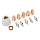 thumbnail image 1 of Accesorios Para Cortador De Plasma, Consumibles Para Antorcha De Corte Por Plasma 51313 Boquilla P1.0 Juego De 12 Piezas 52582 Electrodo Estándar Para IPT 60, 1 of 7