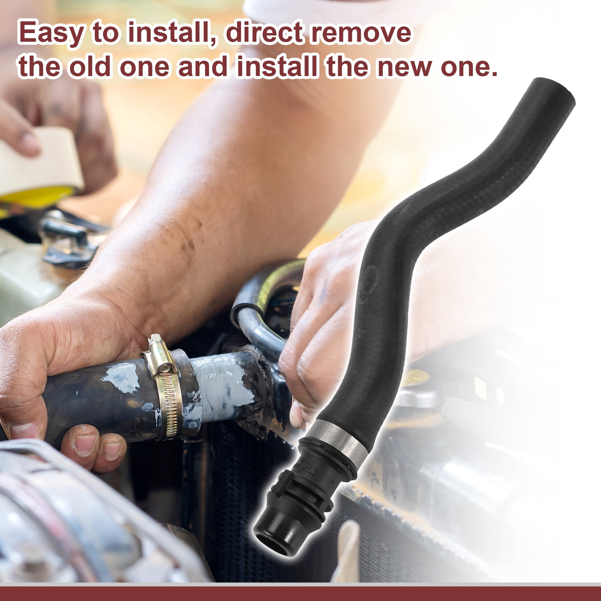 Unique Bargains Useful HVAC Heater Hose for BMW X6 2008-2019 Engine Inlet Coolant Hose
