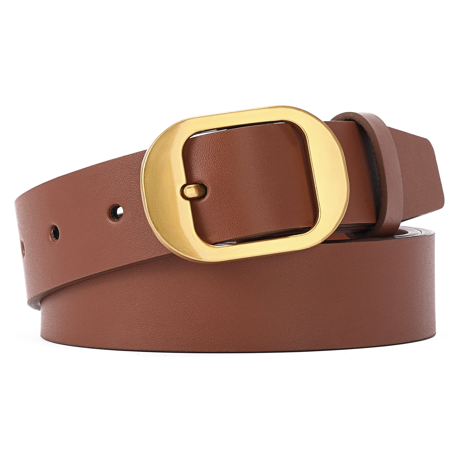 8151 Women Leather Belts Brown Vintage Buckle Belt For Stylish Brown Vintage Belts for Women for sale | eBay main image 3