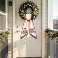 thumbnail image 2 of huayou Holiday Theme Embroidered Wreath Sash, Scalloped Edge Wreath Bow Ribbon for Front Door Wreath, Thanksgiving Christmas Valentine Designs, 2 of 8