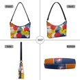 thumbnail image 5 of Eheartsgir Zipper Closure Underarm Shoulder Bag for Shopping, Tropical Hibiscus Large Capacity Crescent Handbag PU Leather Shoulder Bags for Women, 5 of 8